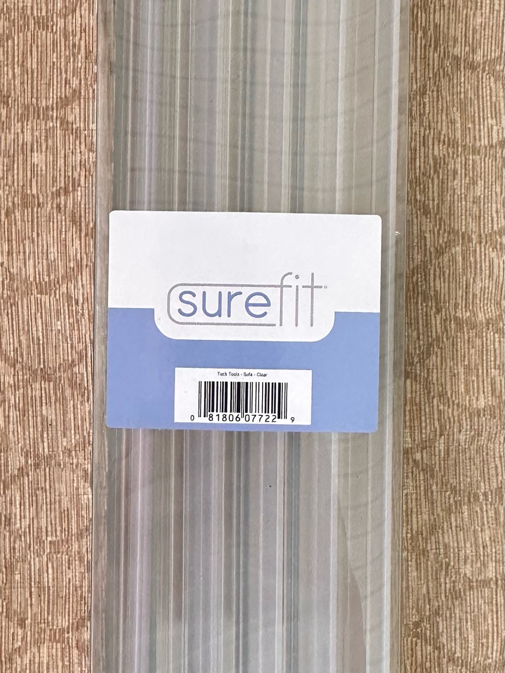 Sure Fit Clear Tuck Tools with Light Blue Label